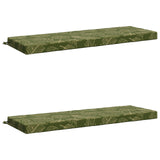 2-Piece Bench Cushions SOEST 2 pcs 100% Polyester Leaf Design 950343