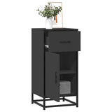 Sideboard Black 35.5x35x76 cm Engineered Wood and Metal 848959