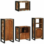 Bathroom Furniture Set 4 pcs Multicolour Solid Reclaimed Wood 3305677