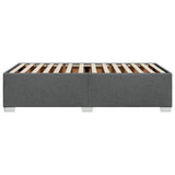 Bed Frame without Mattress Dark Grey 90x190 cm Single Fabric 3284437