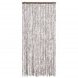 ZNTS Insect Curtain Taupe and White 90x220 cm Chenille 325461
