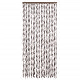 Insect Curtain Taupe and White 90x220 cm Chenille 325461