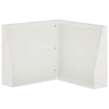 Retaining Wall 50 x 50 x 40 cm Steel White 8015215