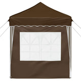 Pop-up Party Tent 195 x 195 x 245 cm Taupe Oxford Fabric 42019729