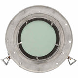 Porthole Mirror Wall Hanging 30 cm Aluminium and Glass 357848
