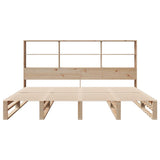 Bookcase Bed without Mattress 180x200 cm Super King Solid Wood 3323929