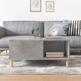 Coffee Table Concrete Grey 80x80x36.5 cm Engineered Wood 821096