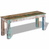 Bench Solid Reclaimed Wood 110x35x45 cm 243454