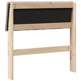 Upholstered Headboard Taupe 80 cm Solid Pine Wood 879257