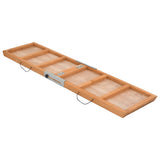 Dog Ramp Grey 120x30 cm Solid Wood Fir 172419