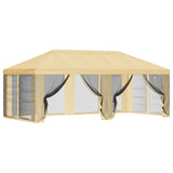 Gazebo Cover with Sidewalls Cream 600.5 x 300.5 cm Polyester 900436