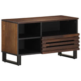 TV Cabinet Brown 80x34x46 cm Solid Wood Mango 377521