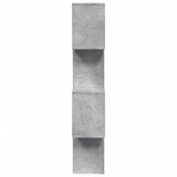 Room Divider Bookcase 4-Tier Concrete Grey 70x24x129 cm Engineered Wood 858105