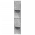 ZNTS Room Divider Bookcase 4-Tier Concrete Grey 70x24x129 cm Engineered Wood 858105