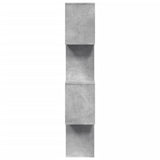 ZNTS Room Divider Bookcase 4-Tier Concrete Grey 70x24x129 cm Engineered Wood 858105