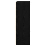 Storage Cabinet Black 60x29.5x90 cm Engineered Wood 801135