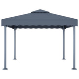 Gazebo with LED String Lights 300x300 cm Anthracite Aluminium 3070343