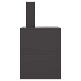 Fire Pit Black 80 x 50 x 96 cm Cold-rolled Steel 858936