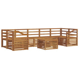 Sofa Sets 8 pcs Natural Solid Acacia Wood 3374544