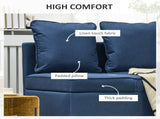 Convertible Single Sofa Bed with Thick Padded Seat, 3-in-1 Multi-Functional Sleeper Chair Bed with T3398P342243