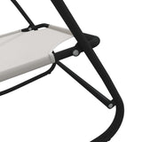 Sun Lounger Set of 2 Cream Strong Powder-coated steel, textilene 318142