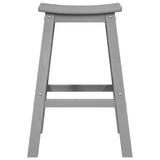 Bar Stool 2 pcs Light Grey 52 x 43 x 73.5 cm HDPE 42006612