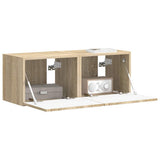 TV Wall Cabinet 2 pcs Sonoma 39 x 31 x 29.5 cm Engineered Wood 892174