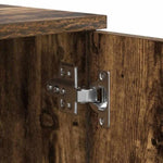 Storage Bed Frame Smoked oak 90 x 190 cm Engineered wood 3335209