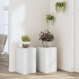 Plant Stands 2 pcs White 30x30x50 cm Engineered wood 852915