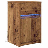 LED Bedside Cabinet Old wood 38 x 34 x 61 cm Engineered wood 874143