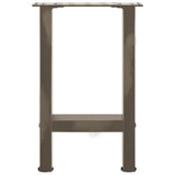 Coffee Table Legs Natural Steel 2 pcs 28x cm Steel 4013275
