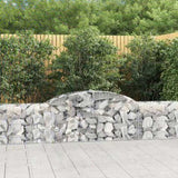 Arched Gabion Baskets 10 pcs 300x30x60/80 cm Galvanised Iron 3146493