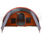 Tunnel Tent 6-Person Grey and Orange 890 x 470 x 220 cm 42004046