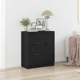 Sideboard with Drawer Black Oak 60 x 30 x 70 cm Engineered Wood 862087
