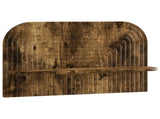 Wall Shelf 2 pcs Smoked Oak 60 x 13.5 x 37.5 cm Engineered Wood 8014946
