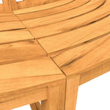 Tree Benches 2 pcs Half Round 160 cm Solid Wood Teak 3157908