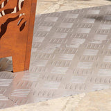 Stair Tread Rectangular 4 pcs Silver 100 x 40 cm Aluminium 4104342