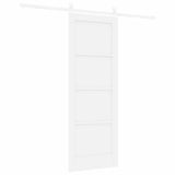 Sliding Door White 73.5 x 198.5 cm Solid Pine Wood 3333243