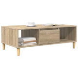 Coffee Table Sonoma Oak 102 x 55 x 35 cm Engineered Wood 876191
