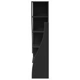 Corner Cabinet 32x32x140cm Engineered Wood Black 889876