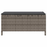 Garden Dining Set Grey Poly Rattan 42007910