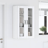 Wall Glass Cabinet LUCCA High Gloss White 60 x 31 x 100 cm 885179