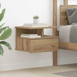 Floating Nightstand 2 pcs Artisan Oak 40 x 31 x 28 cm 871755