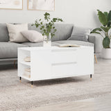Coffee Table White 102x44.5x50 cm Engineered Wood 830988
