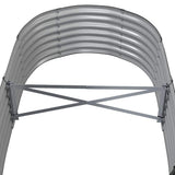 Garden Raised Bed Galvanised Steel 152x80x36 cm Anthracite 318916