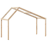Kids' Bed Roof 203x80.5x142 cm Solid Wood Pine 846943