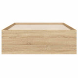 Bed Frame with Storage Sonoma Oak 80 x 200 cm Engineered Wood 3429606
