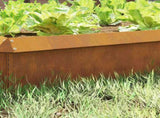 Snail Fence 16 pcs Rusty 100 x 3.5 x 25 cm Weathering Steel 874866