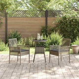 Garden Dining Set 3 pcs Grey Poly rattan 3334945