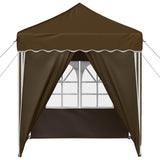 Pop-up Party Tent 195 x 195 x 245 cm Taupe Oxford Fabric 42019740